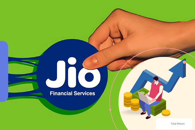 Jio Financial stock price growth and financial portfolio overview.